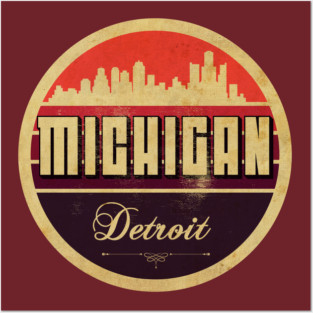 Michigan Detroit Vintage Posters and Art