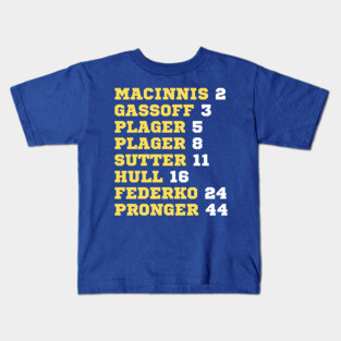 Blues Retired Numbers Kids T-Shirt