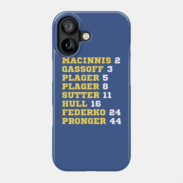 Blues Retired Numbers Phone Case by Litehouse Tees
