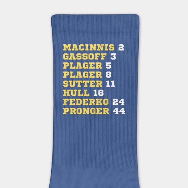 Blues Retired Numbers by Litehouse Tees