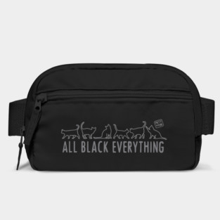 All Black Everything Cats Bag