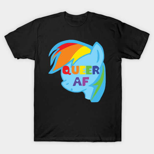 Queer AF T-Shirt by COLORaQUEEN