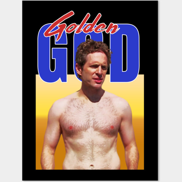 Golden God Wall Art by Shit Post Hero