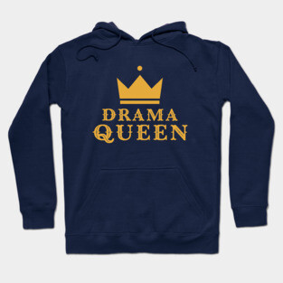 Classy Retro Drama Queen Crown Hoodie