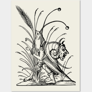 Grotesque #77 The Drolatic Dreams of Pantagruel (1565) Posters and Art