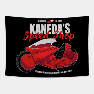 Kaneda Speed Shop Tapestry