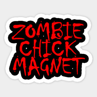 Zombie Chick Magnet Sticker