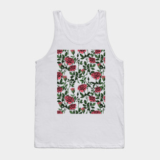 Roses pattern Tank Top