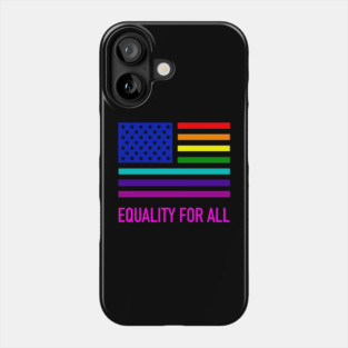 Gay Pride US Flag shirt Phone Case