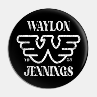 Waylon Jennings Pin