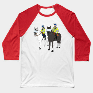London Metropolitan Horse Cops Baseball T-Shirt