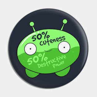 Fifty Percent of Cuteness Pin