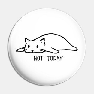NOT TODAY Pin