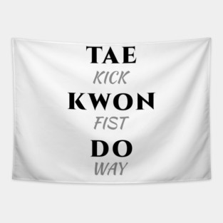 Taekwondo Minimalist Tapestry