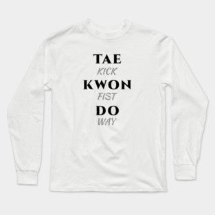 Taekwondo Minimalist Long Sleeve T-Shirt