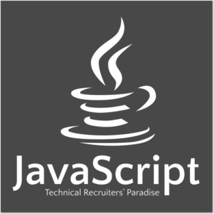JavaScript Java logo joke Posters and Art