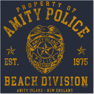 Amity Island Police Beach Division Posters and Art