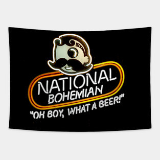 National Bohemian Brewery Neon Sign Tapestry