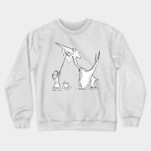 Pterodactyl bath Crewneck Sweatshirt