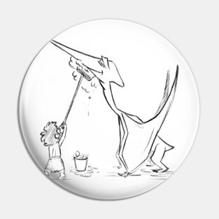 Pterodactyl bath Pin