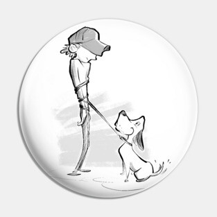 Walking the dog Pin