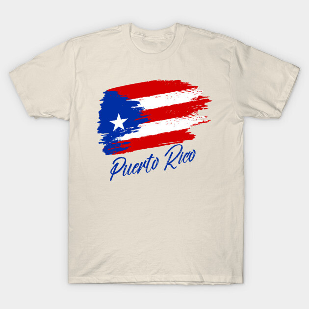 Puerto Rico grunge flag blue design Puerto Rico T-Shirt