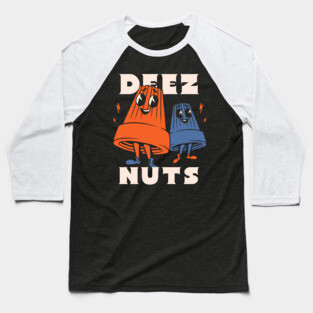 DEEZ NUTS | Funny wire connectors Electrician meme Baseball T-Shirt
