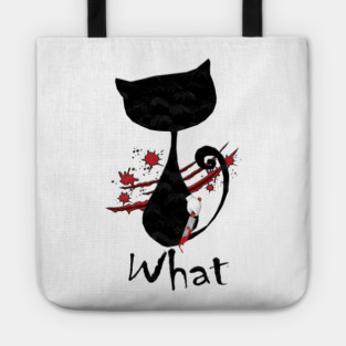 Cat What Murderous Black Tote
