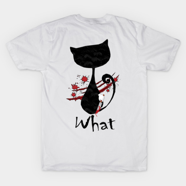 Cat What Murderous Black by Db Printed