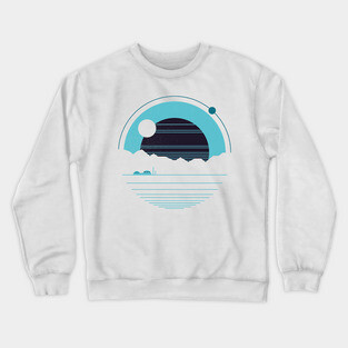 Solitude Eyes Blue Crewneck Sweatshirt