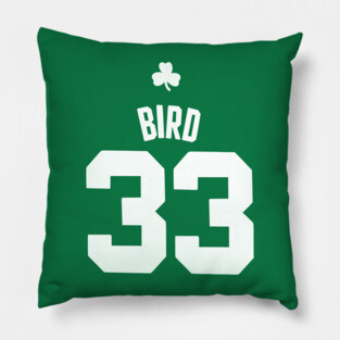 Larry Bird // Vintage Number Basketball Pillow