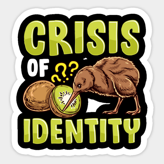 Same Name Crisis Identity Kiwi Fruit New Zealand Kiwi Bird Magnet by belownormal