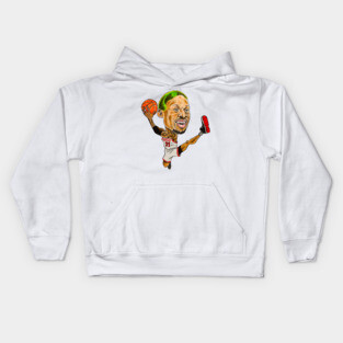 Dennis Rodman Caricature Kids Hoodie