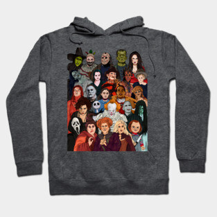 Horror Movie Characters Hoodie