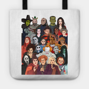 Horror Movie Characters Tote