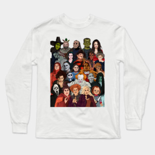 Horror Movie Characters Long Sleeve T-Shirt