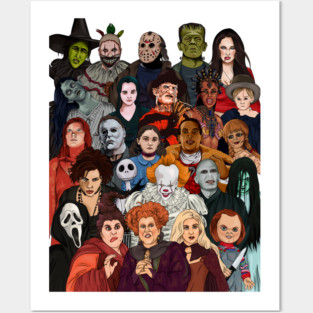 Horror Movie Characters Posters and Art