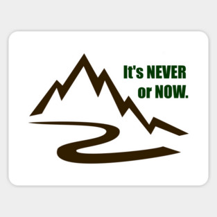 It's Never or Now Sticker