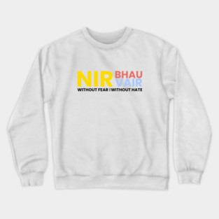 Nirbhau Nirvair Punjabi Sikh phrase Crewneck Sweatshirt