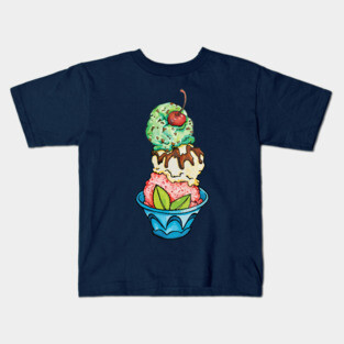 Ice Cream Sundae Kids T-Shirt