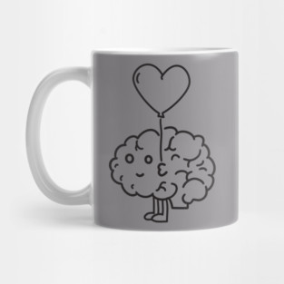 Head and Heart cartoon Mug