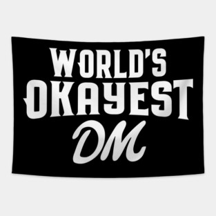 World's Okayest Master Tabletop RPG Addict Tapestry