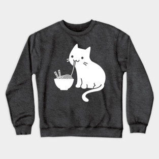 Cats And Ramen Crewneck Sweatshirt