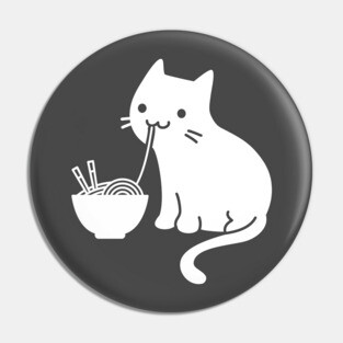 Cats And Ramen Pin