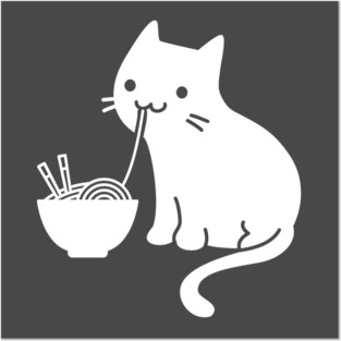 Cats And Ramen Posters and Art
