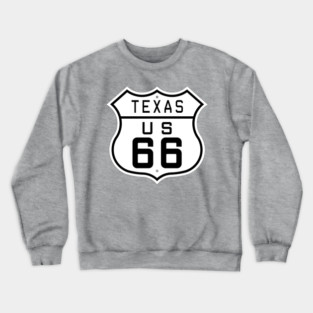 Texas Route 66 Crewneck Sweatshirt
