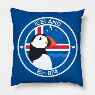 Iceland Puffin Shirt Pillow