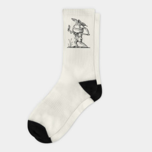 Grotesque #84 The Drolatic Dreams of Pantagruel (1565) Socks