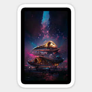 SpaceTravel Sticker