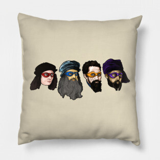 Renaissance Ninja Turtles Pillow
